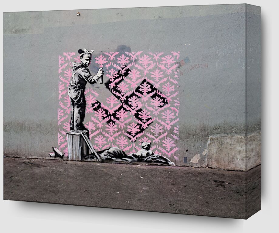 Black Girl Hiding Swastika - Banksy from Fine Art Zoom Alu Dibond Image