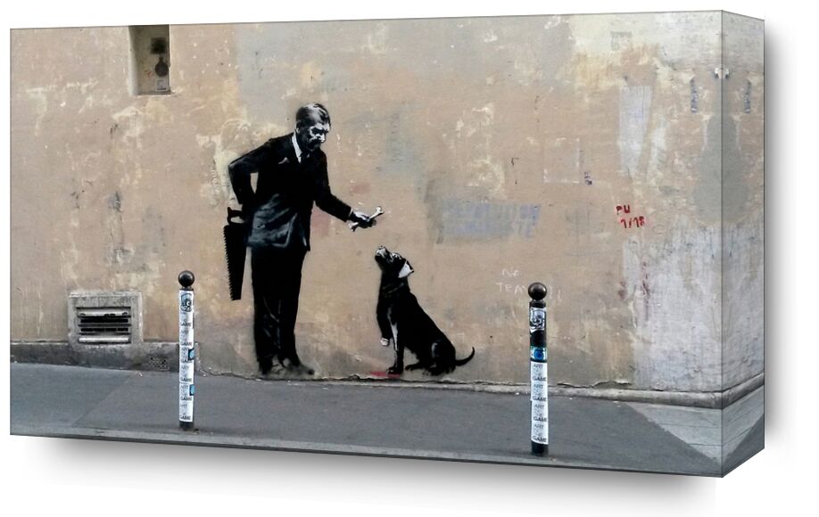 The Dog and his Master - Banksy from Fine Art, Prodi Art, Paris, street, dog, street art, banksy