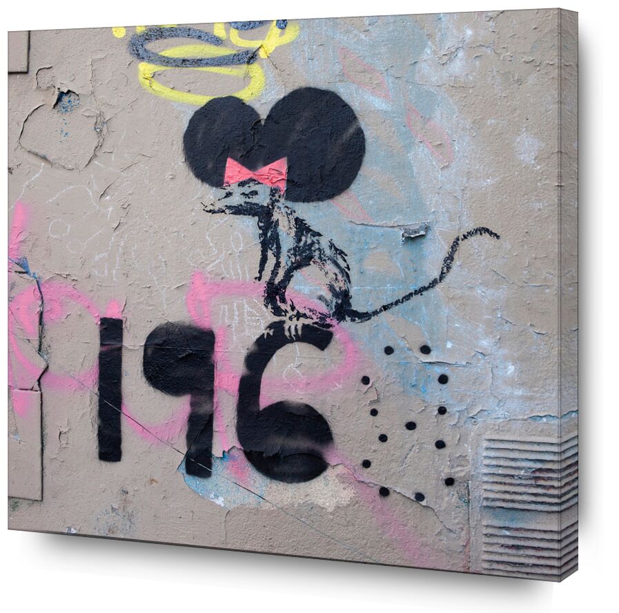 Mai 1968, Die Ratte - Banksy von Bildende Kunst, Prodi Art, Paris, Ratte, Straßenkunst, banky