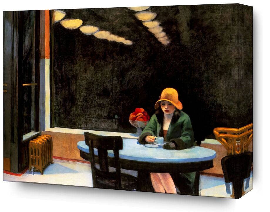 Automat, 1927 - Edward Hopper from Fine Art, Prodi Art, hopper, woman, geometry, coffee, loneliness
