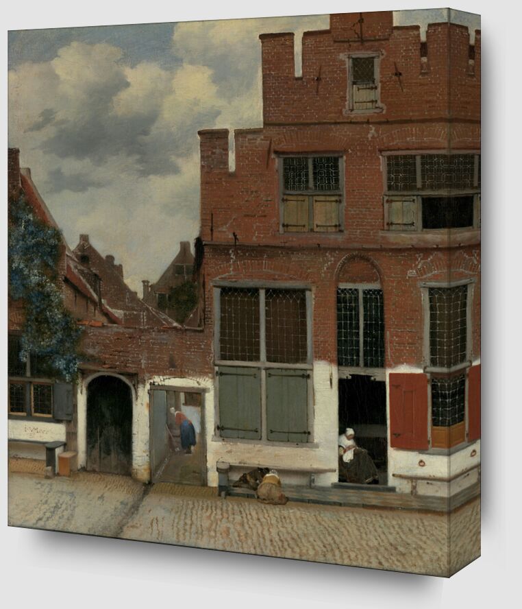 The Little Street - Vermeer from Fine Art Zoom Alu Dibond Image