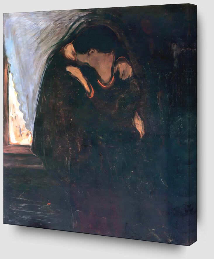 Le Baiser - Edvard Munch de Beaux-arts Zoom Alu Dibond Image