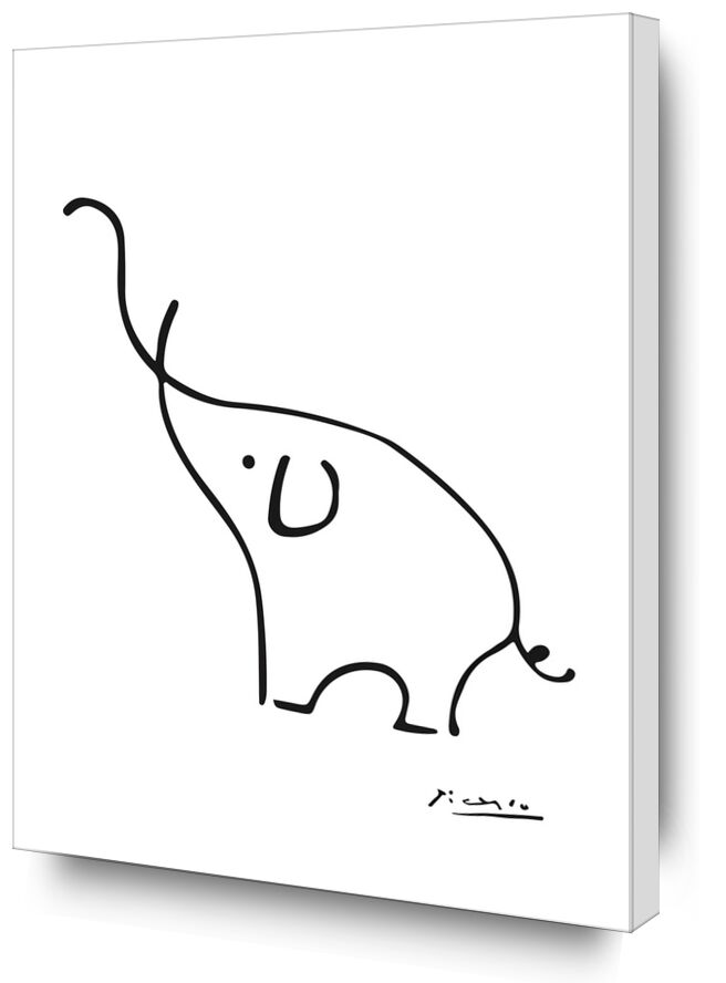 Skizze eines Elefanten von Bildende Kunst, Prodi Art, Picasso, PABLO PICASSO, Elefant, Zeichnung, Bleistift