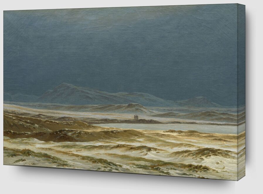 Nördliche Landschaft, Frühling- Caspar David Friedrich von Bildende Kunst Zoom Alu Dibond Image
