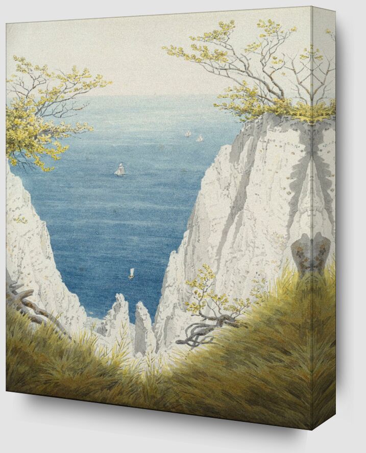 Chalk Cliff in Ruegen - Caspar David Friedrich from Fine Art Zoom Alu Dibond Image