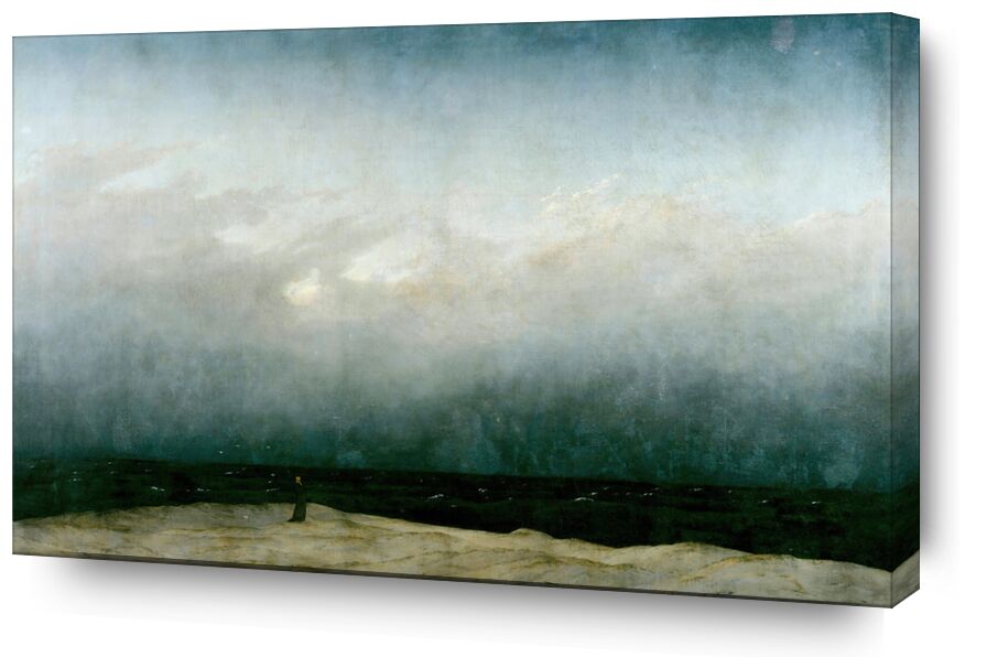 Monje junto al Mar desde Bellas artes, Prodi Art, Federico, Gaspar David Friedrich, monje, mar, océano, cielo