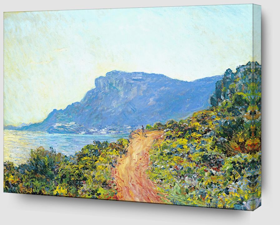 La Corniche près de Monaco - Claude Monet de Beaux-arts Zoom Alu Dibond Image