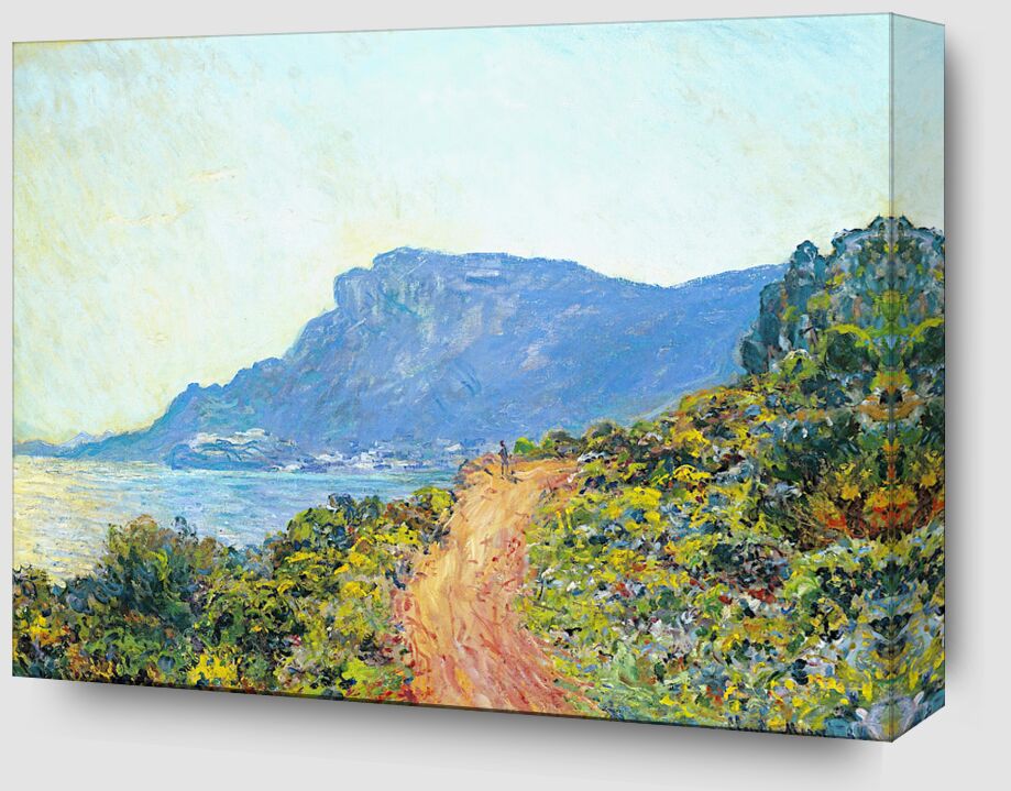 La Corniche near Monaco - Claude Monet from Fine Art Zoom Alu Dibond Image