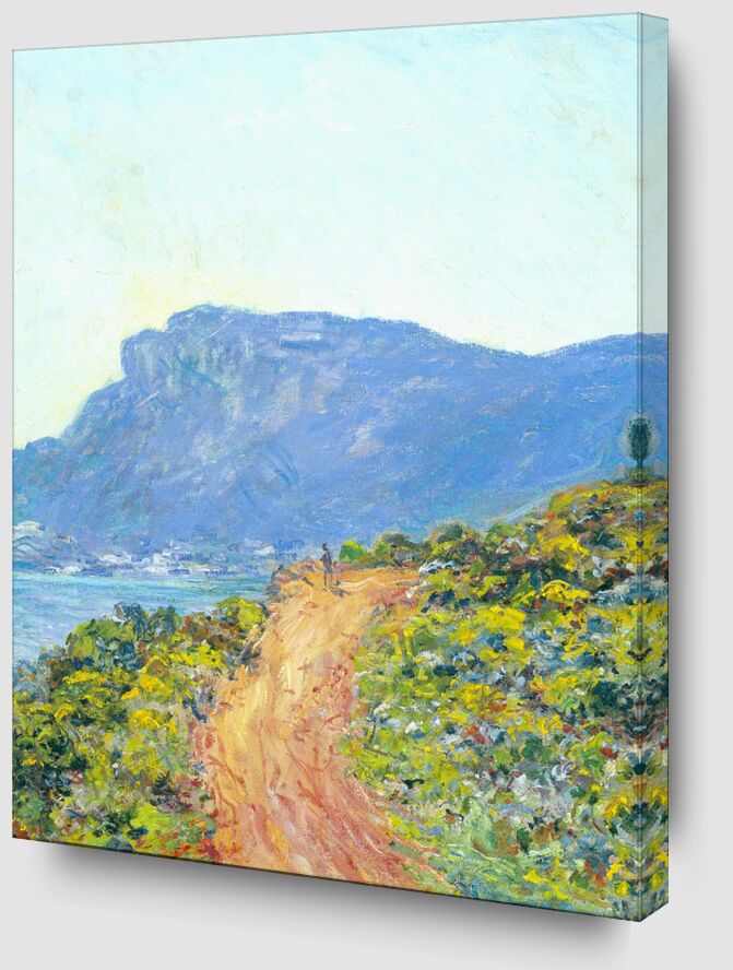La Corniche près de Monaco - Détails - Claude Monet de Beaux-arts Zoom Alu Dibond Image