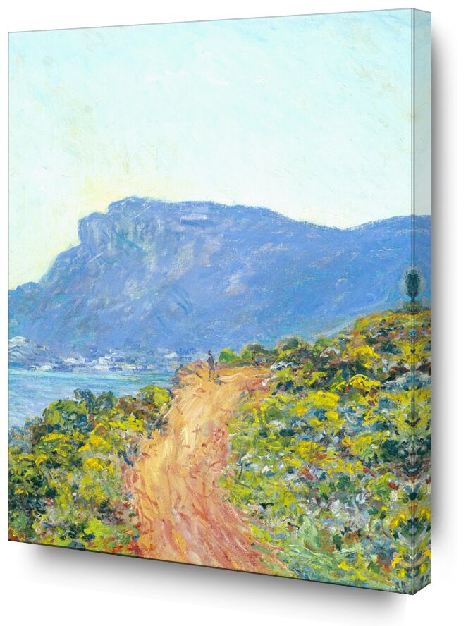 La Corniche près de Monaco - Détails - Claude Monet de Beaux-arts, Prodi Art, monet, été, océan, mer, montagnes, chemin, CLAUDE MONET