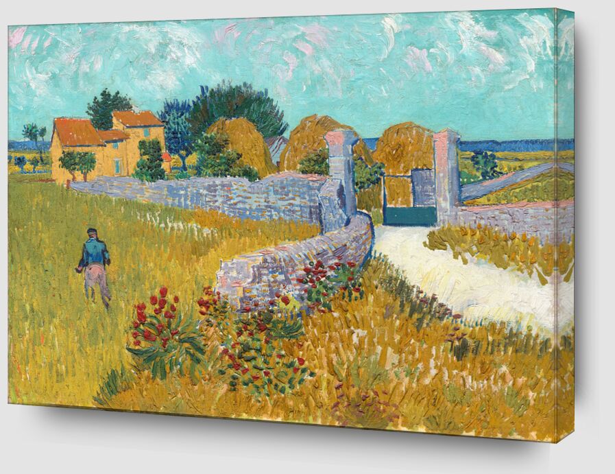 Ferme en Provence - Vincent van Gogh de Beaux-arts Zoom Alu Dibond Image