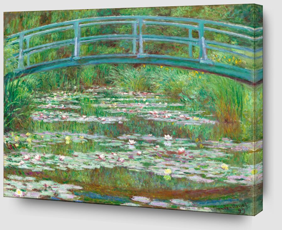 Der japanische Steg - Claude Monet von Bildende Kunst Zoom Alu Dibond Image