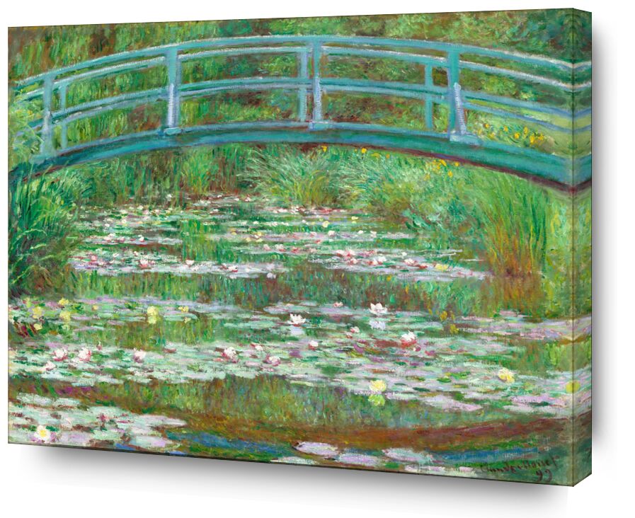 The Japanese Footbridge desde Bellas artes, Prodi Art, estanque, lago, Puente, pont, Japón, CLAUDE MONET, monet, lirio de agua