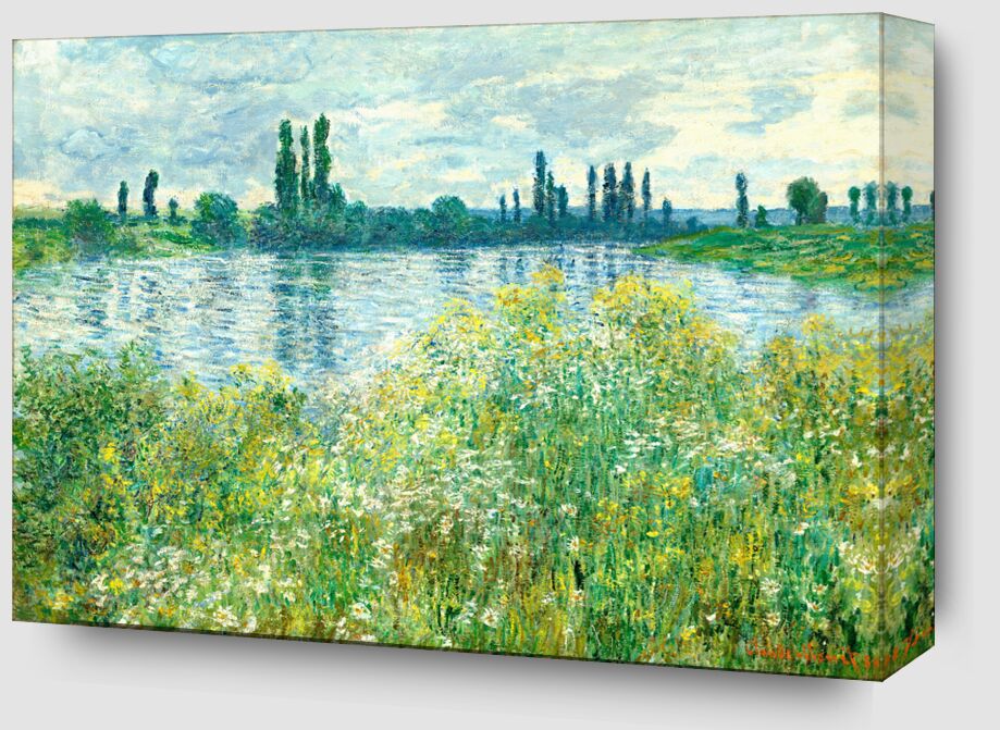 Banks of the Seine, Vetheuil  - Claude Monet from Fine Art Zoom Alu Dibond Image