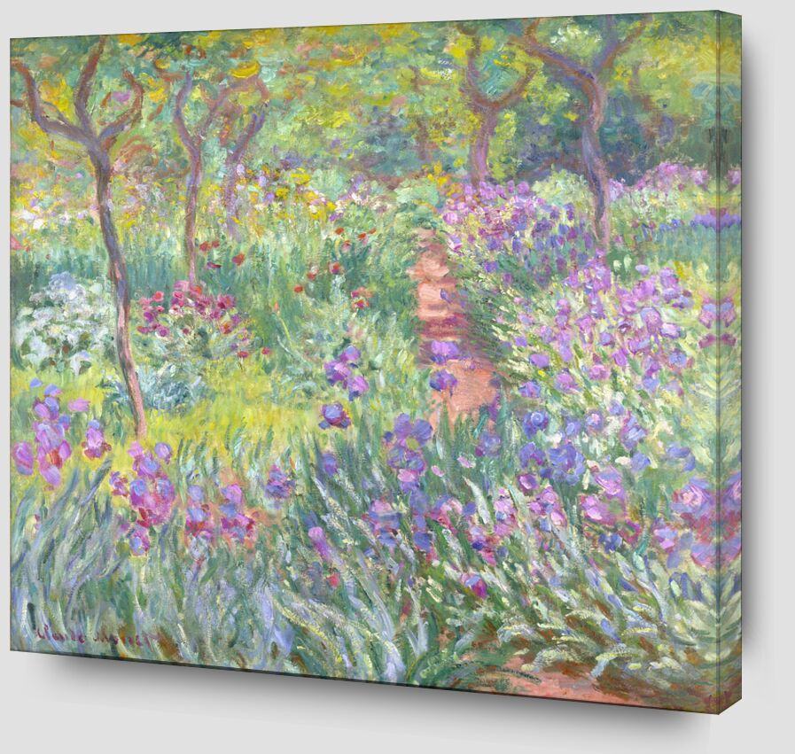Der Garten des Künstlers in Giverny - Claude Monet von Bildende Kunst Zoom Alu Dibond Image