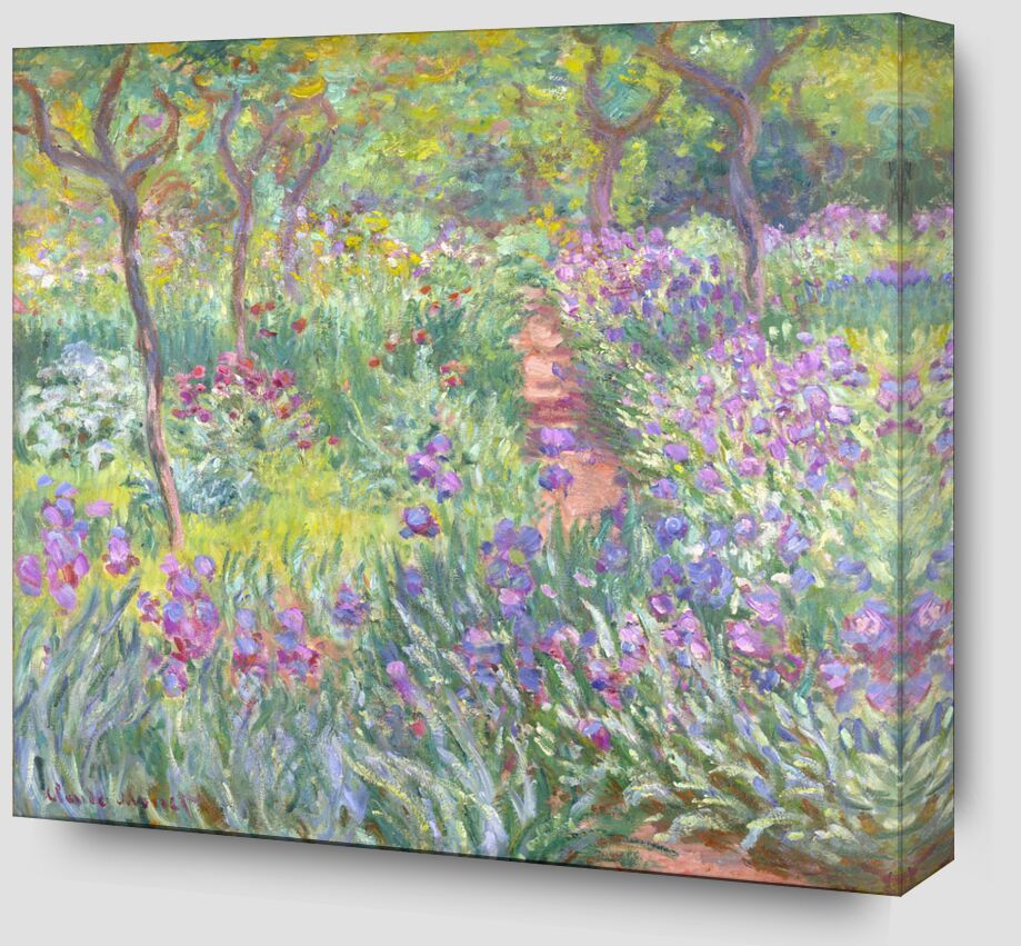 The Artist’s Garden in Giverny - Claude Monet from Fine Art Zoom Alu Dibond Image