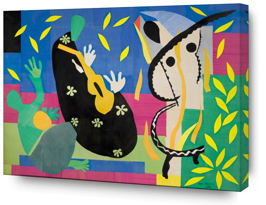 Die Traurigkeit des Königs - Matisse von Bildende Kunst, Prodi Art, Matisse, Henri Matisse, König, Musik-, Zeichnung, Collage, Traurigkeit