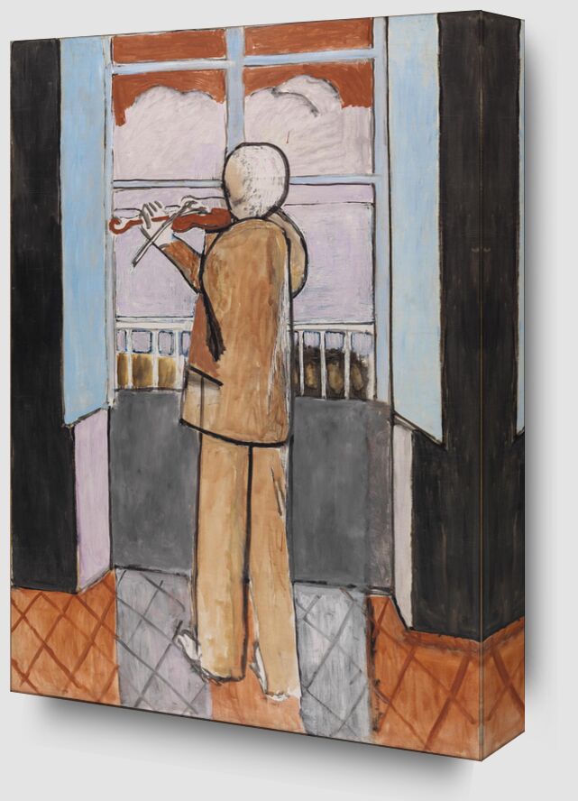The Violinist at the Window - Matisse from Fine Art Zoom Alu Dibond Image