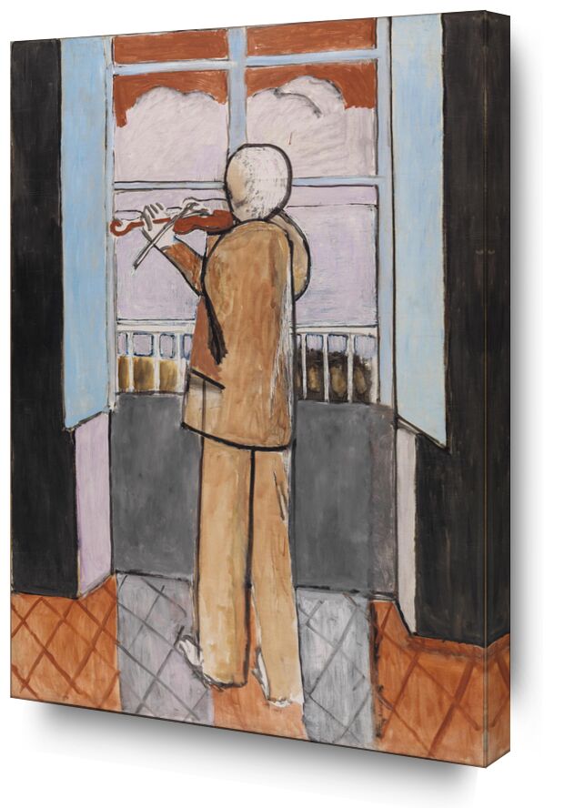 Le Violoniste à la Fenêtre - Matisse de Beaux-arts, Prodi Art, Violoniste, musique, violon, Henri Matisse, Matisse