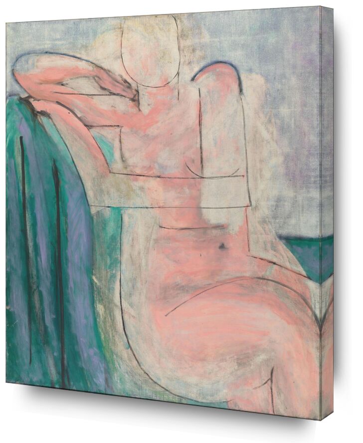 Pink Seated Nude von Bildende Kunst, Prodi Art, Henri Matisse, Matisse, Rosa, Frau, nackt