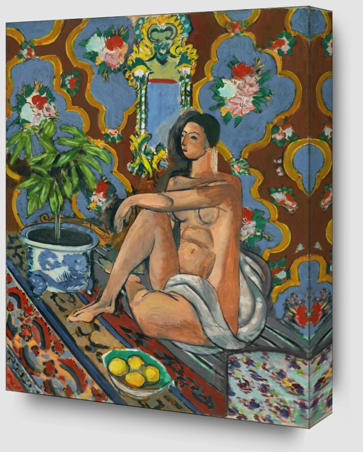 Decorative Figure on Ornamental Background - Matisse from Fine Art Zoom Alu Dibond Image