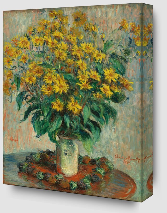Jerusalem Artichoke Flowers - Claude Monet from Fine Art Zoom Alu Dibond Image