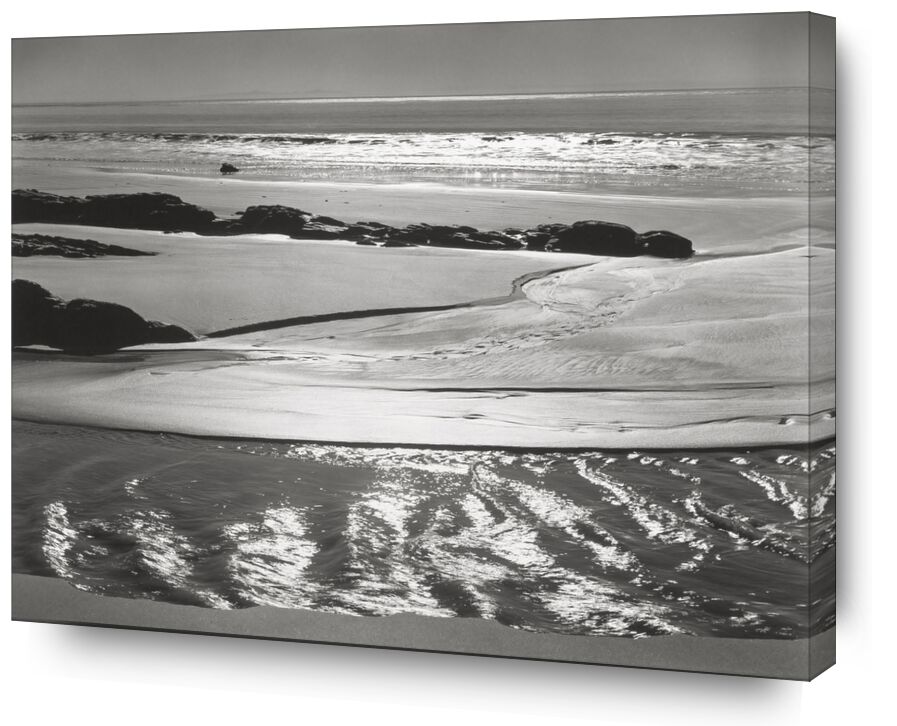 Portfolio I - 1938-48 - Ansel Adams de Beaux-arts, Prodi Art, soleil, reflet, noir et blanc, mer, océan, Lac, ANSEL ADAMS