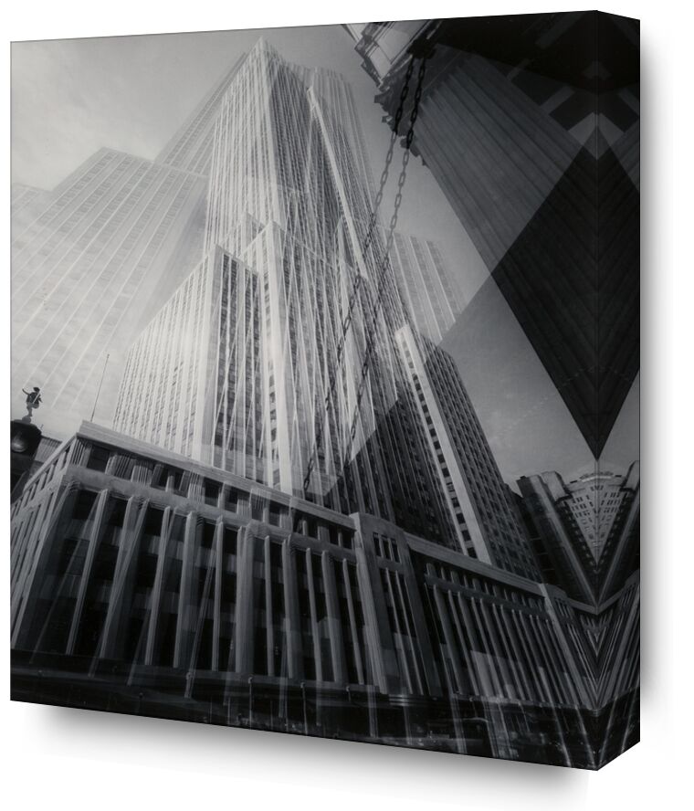 The Maypole (Empire State Building), New York, 1932 - Edward Steichen from Fine Art, Prodi Art, Steichen, edward steichen, building, black-and-white, New-York, photo-montage