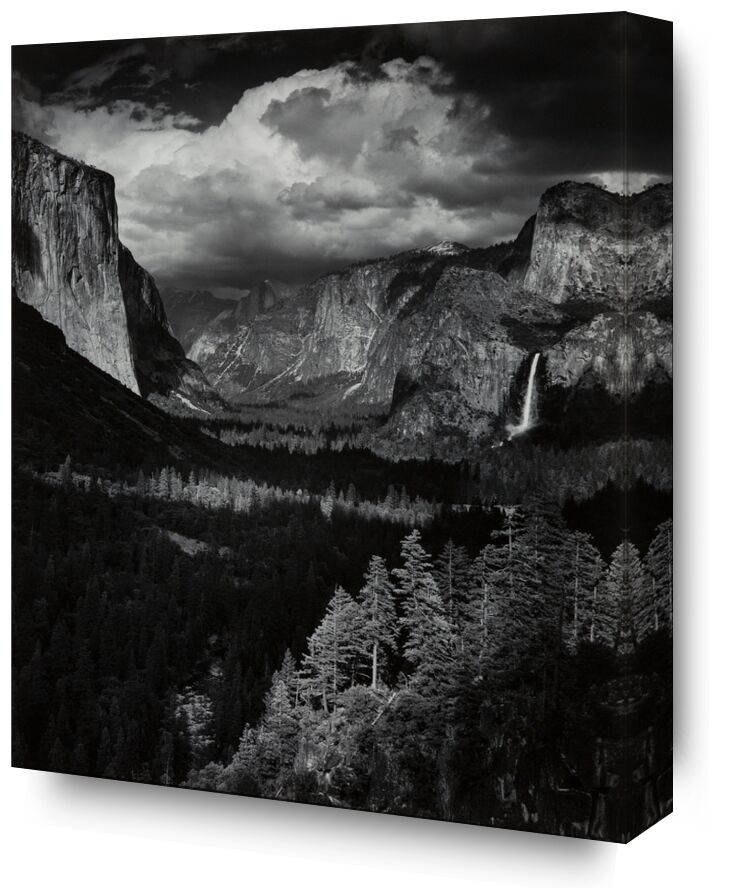 Thunderstorm, Yosemite Valley, California, 1945 - Ansel Adams from Fine Art, Prodi Art, ANSEL ADAMS, adams, thunderstorm, mountains, valley, clouds, wood, fir trees