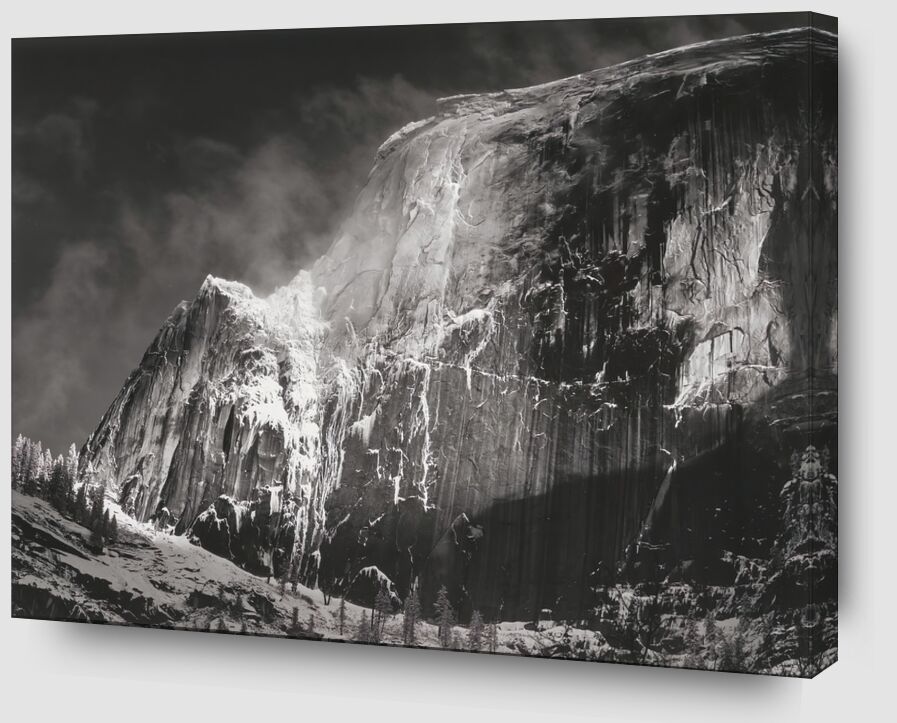 Half Dome, Blowing Snow, Yosemite National Park, California, 1955 desde Bellas artes Zoom Alu Dibond Image
