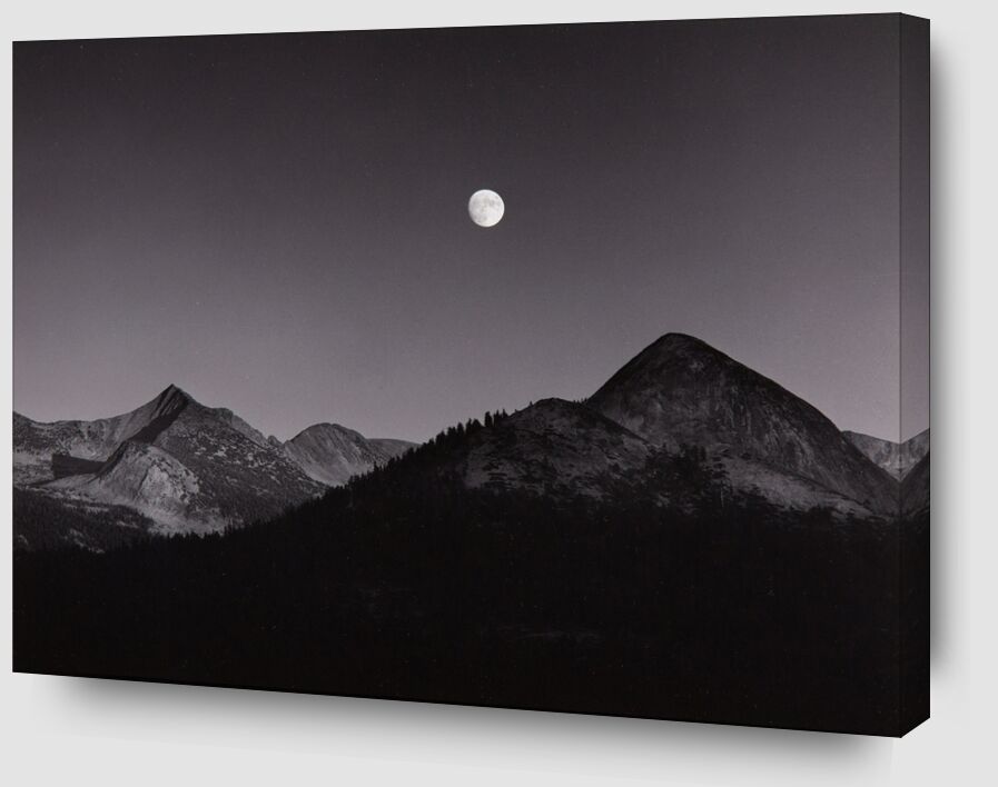 Moonrise from Glacier Point, Yosemite National Park, California, 1939 desde Bellas artes Zoom Alu Dibond Image