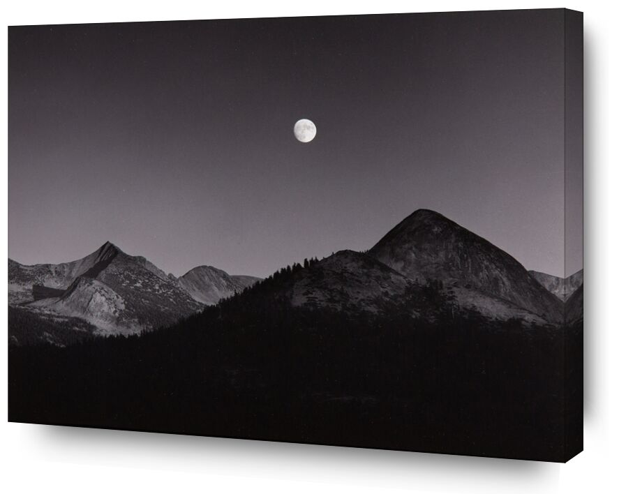 Moonrise from Glacier Point, Yosemite National Park, California, 1939 desde Bellas artes, Prodi Art, adams, montañas, luna, cielo, estrellas, ANSEL ADAMS