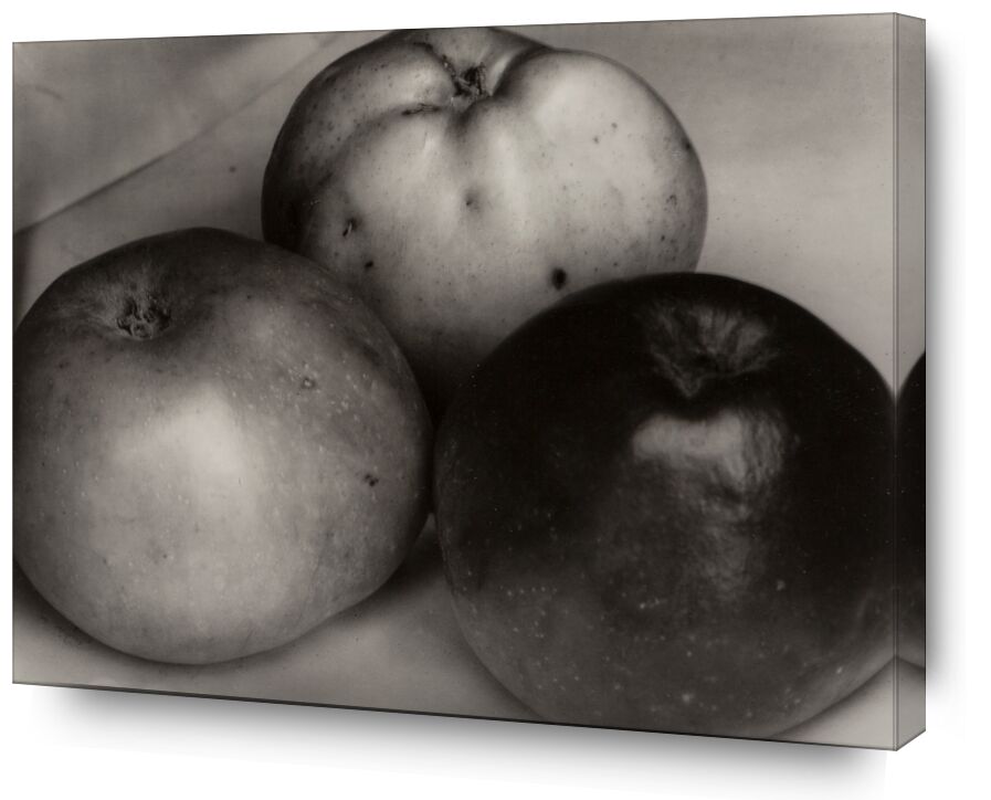 Three Apples, France, circa 1921 von Bildende Kunst, Prodi Art, Steichen, edward steichen, Makro, Schwarz und weiß, Äpfel
