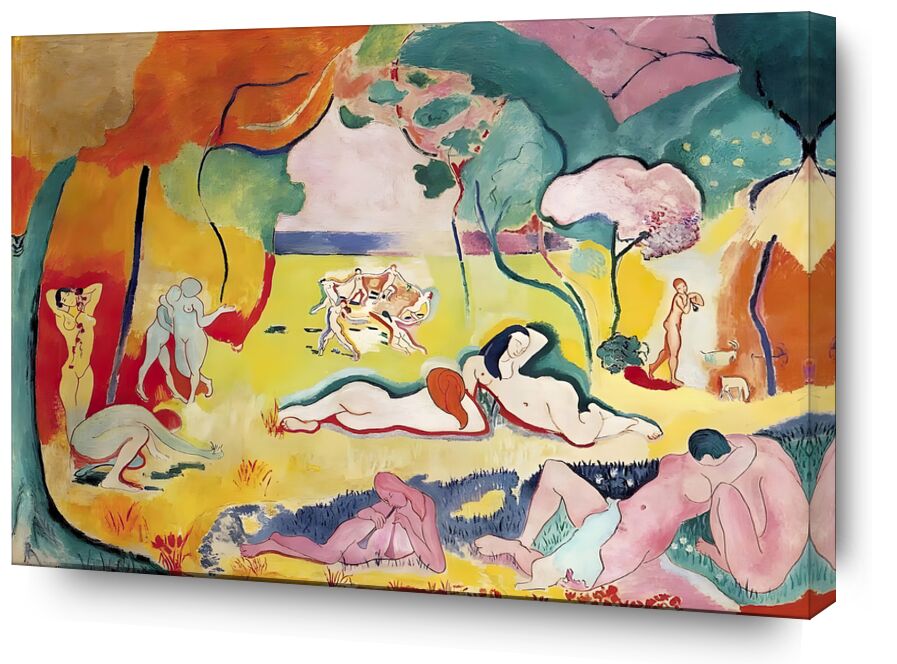 Bonheur de Vivre - Henri Matisse de Beaux-arts, Prodi Art, Matisse, Henri Matisse, peinture, bonheur, paysage, couleurs