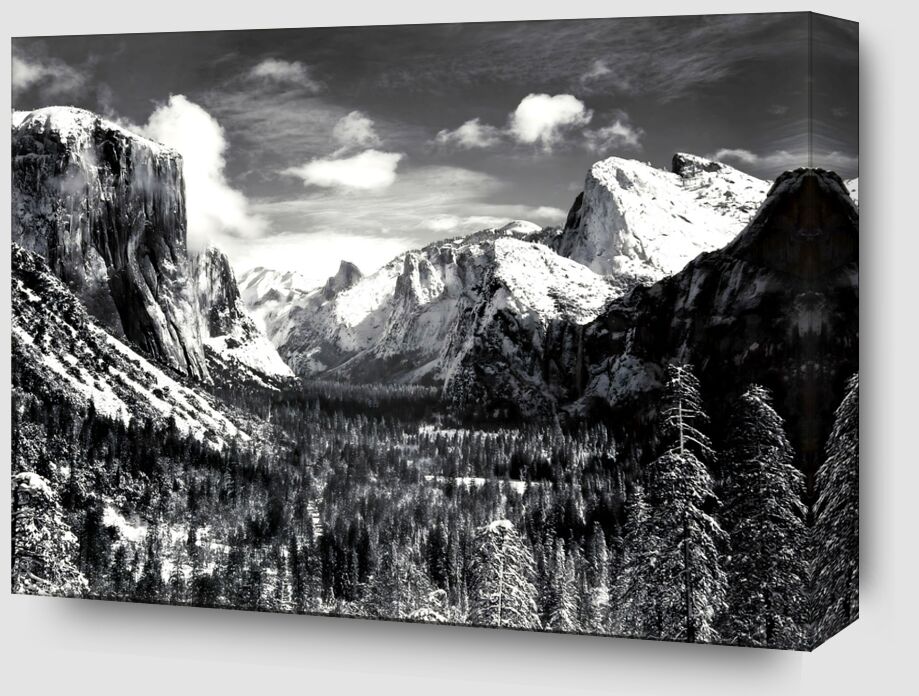 Yosemite Valley from Inspiration Point, Winter - Ansel Adams from Fine Art Zoom Alu Dibond Image