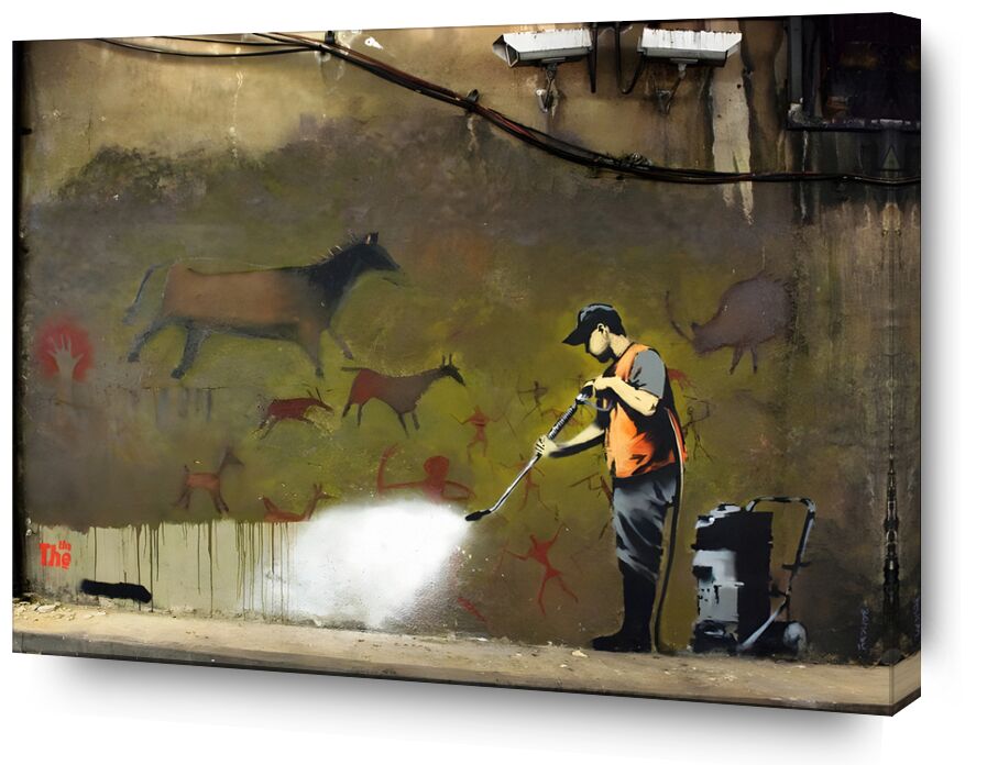 Cave Painting von Bildende Kunst, Prodi Art, banksy, Malerei, Höhle, Straße, Straßenfoto, Graffiti