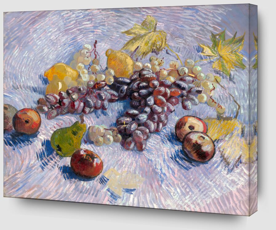 Grapes, Lemons, Pears, and Apples desde Bellas artes Zoom Alu Dibond Image