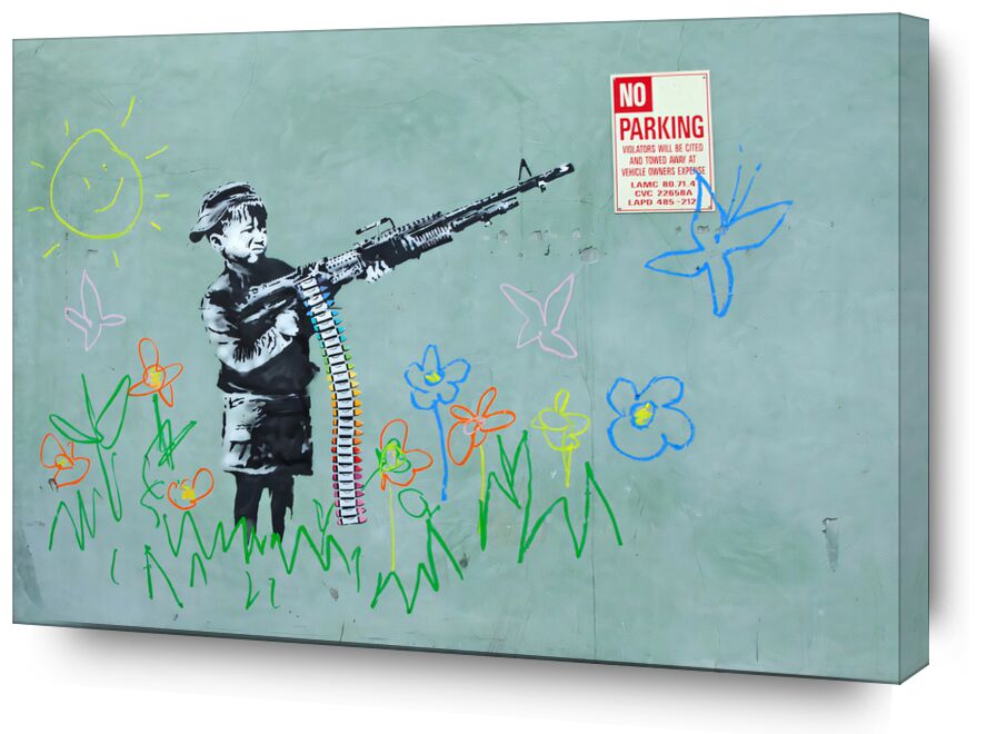 Crayon Boy - Banksy de Beaux-arts, Prodi Art, Banksy, Guerre, garçon, arme, paix, la violence, fusil