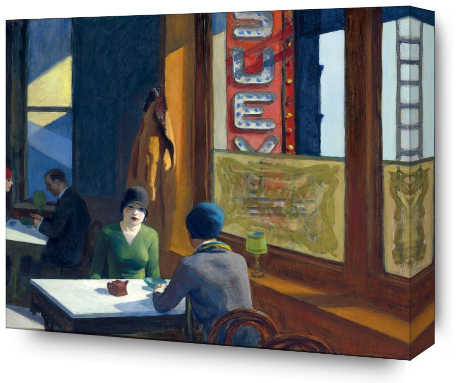 Shop Suey - Edward Hopper from Fine Art, Prodi Art, hopper, Edward Hopper, bar, coffee, USA
