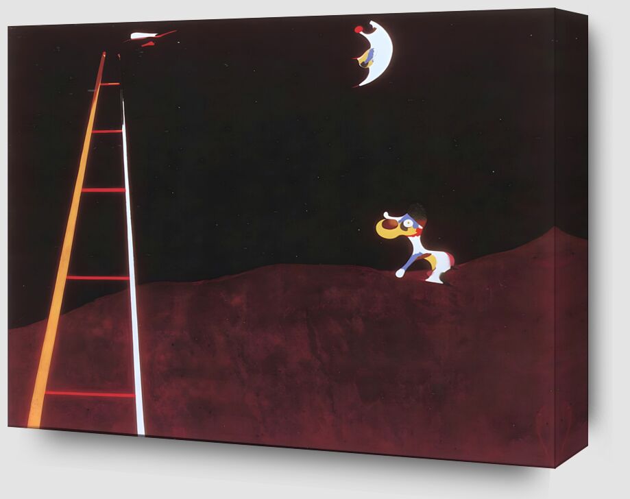 Dog Barking at the Moon - Joan Miró from Fine Art Zoom Alu Dibond Image