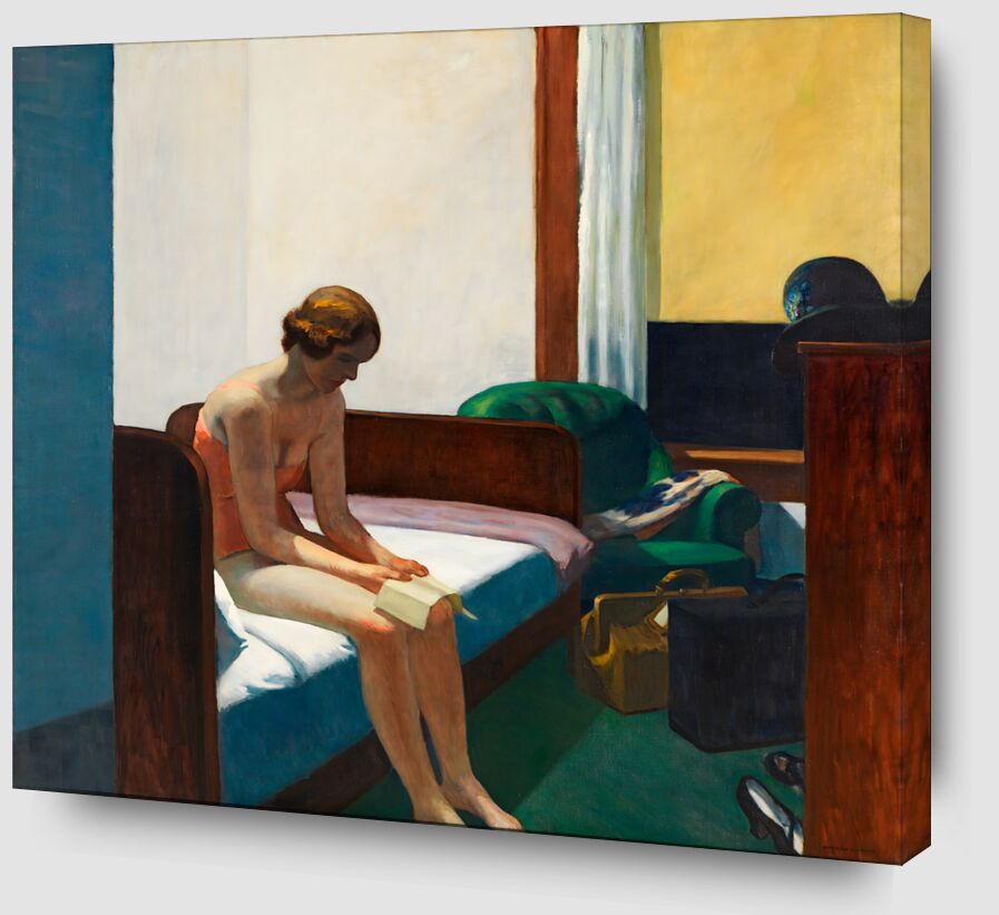 Chambre d'hôtel - Edward Hopper de Beaux-arts Zoom Alu Dibond Image