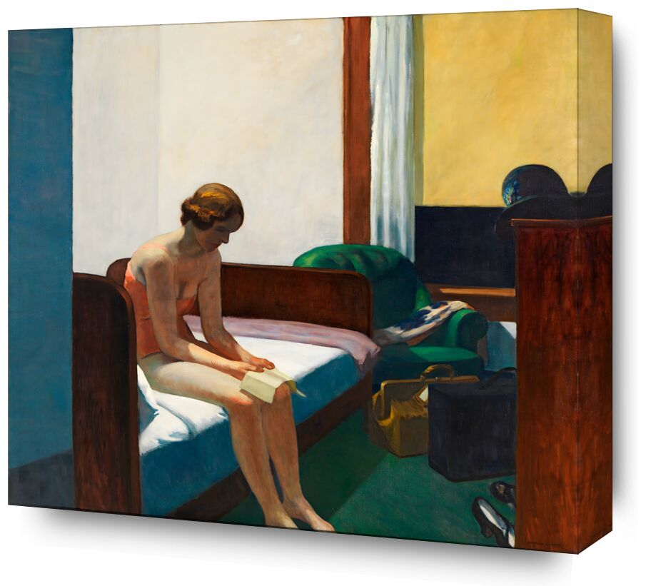 Hotel Room - Edward Hopper from Fine Art, Prodi Art, bed, woman, Hotel, Edward Hopper, hopper, New-York