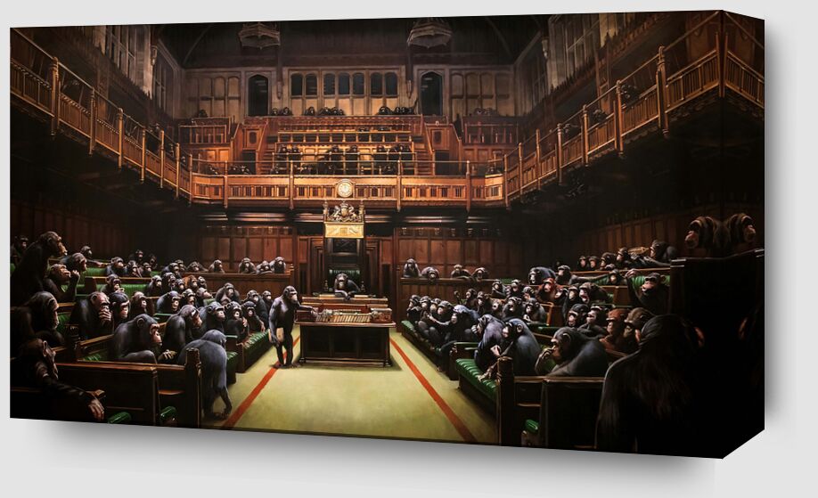 Devolved Parliament - Banksy from Fine Art Zoom Alu Dibond Image