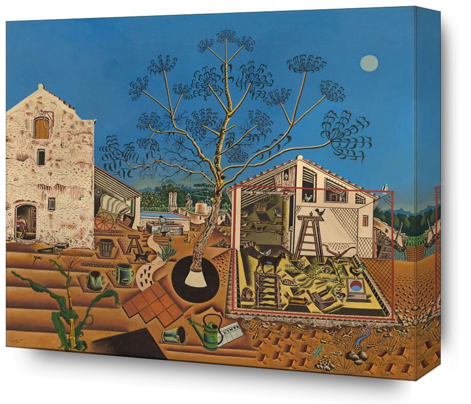 The Farm - Joan Miró from Fine Art, Prodi Art, culture, farm, Joan Miró, Miro, peasants, fields