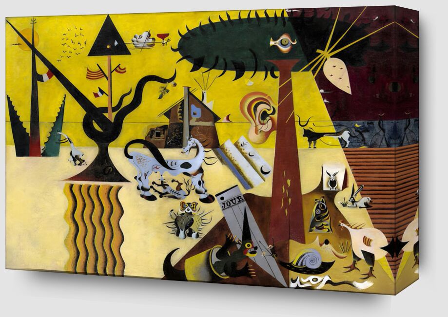 The Tilled Field - Joan Miró from Fine Art Zoom Alu Dibond Image