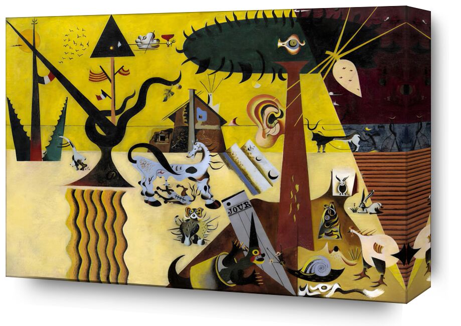The Tilled Field - Joan Miró from Fine Art, Prodi Art, lands, Miro, Joan Miró, fields, culture, animals