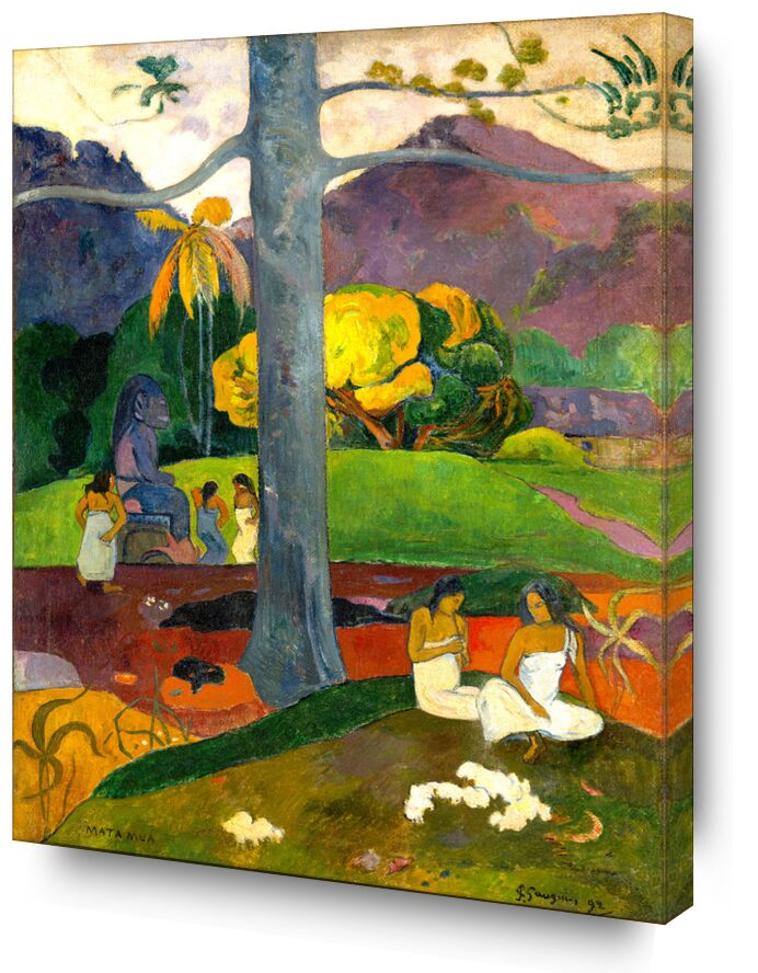 Mata Mua von Bildende Kunst, Prodi Art, Statue, Baum, Verdures, Frauen, Landschaft, Natur, Gauguin, Paul Gauguin