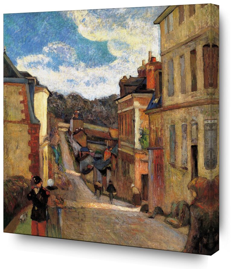 Calle Jouvenet en Ruán desde Bellas artes, Prodi Art, Calle de Jouvenet, arquitectura, calle, Gauguin, Paul Gauguin, Rouen