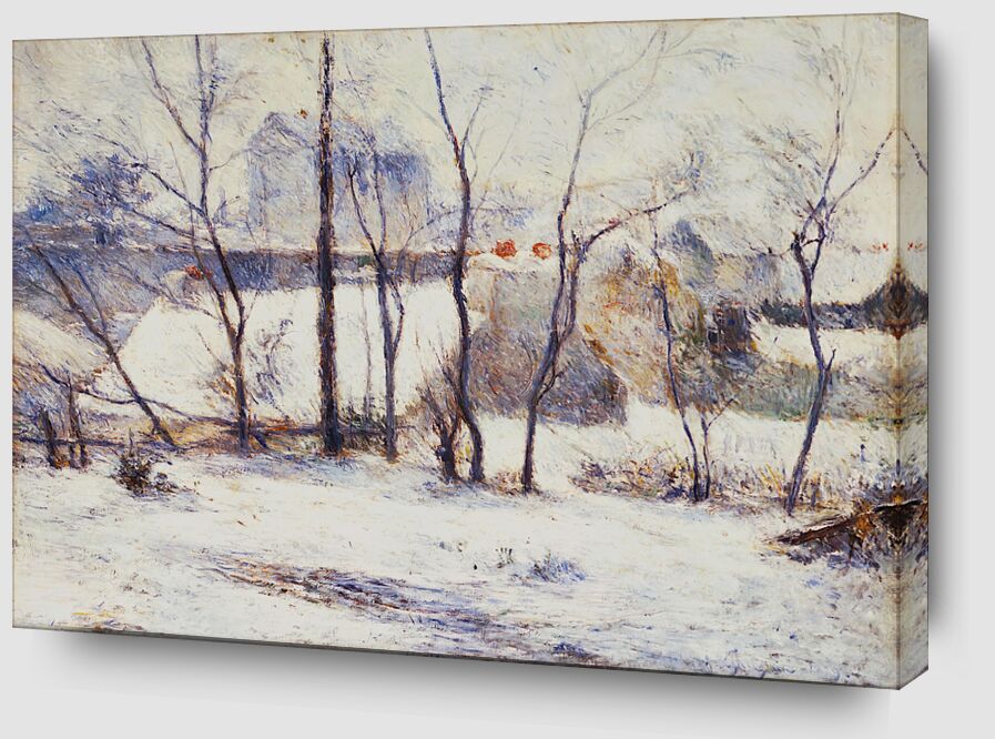 Jardín en la nieve, o nieve en Vaugirard desde Bellas artes Zoom Alu Dibond Image