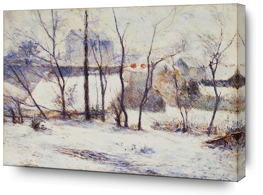Jardín en la nieve, o nieve en Vaugirard desde Bellas artes, Prodi Art, Vaugirard, nieve, jardín, Gauguin, Paul Gauguin